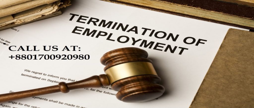 Termination of  Employment paper and a number